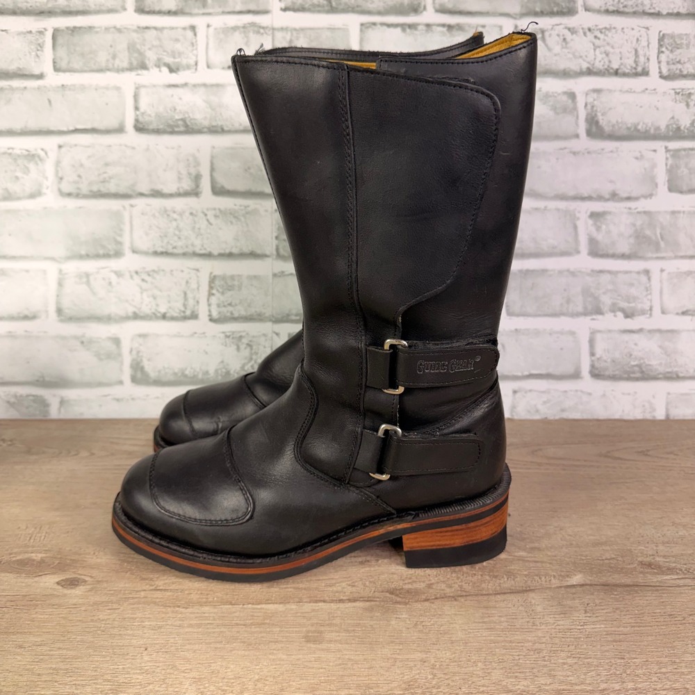 Guide Gear Motorcycle Boots Leather Black Mens 9 EE